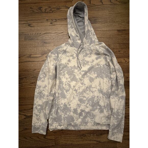 EUC Lululemon City Sweat Pullover Hoodie French Terry Size M White Silver Drop - Picture 5 of 6